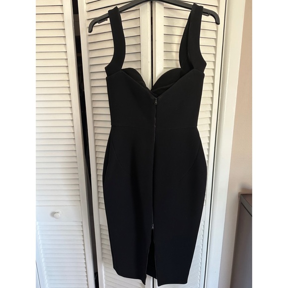 Victoria Beckham Black Bonded Crepe Cami Fitted Dress, Sz US 6/UK 10 - Picture 5 of 11